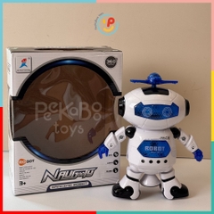Đồ chơi Robot biết nhảy múa xoay 360 độ có đèn nhiều màu và nhạc 99444 PeeKaPaw Toys