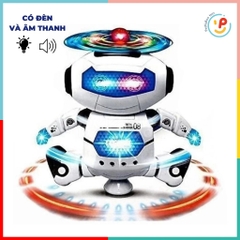 Đồ chơi Robot biết nhảy múa xoay 360 độ có đèn nhiều màu và nhạc 99444 PeeKaPaw Toys