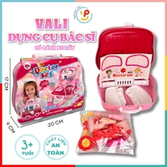 VALI DỤNG CỤ BÁC SĨ KHÁM BỆNH CÓ  BÁNH XE 889-97 PeeKaPaw