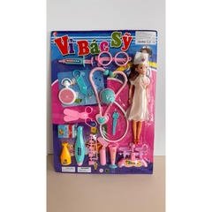 Vỉ đồ chơi dụng cụ bác sĩ búp bê y tá PeeKaPaw Toys