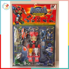 Đồ chơi vỉ lắp ráp xếp hình Robot Siêu nhân nhiều mẫu cỡ lớn có đèn âm thanh PeeKaPaw Toys