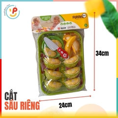 Đồ chơi cắt sầu riêng nguyên trái, đồ chơi cắt trái cây cho bé PeeKaPaw Toys