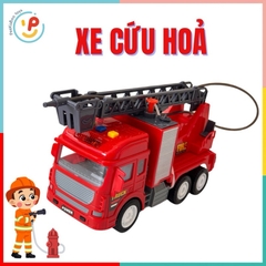 Đồ chơi xe công trình xe cứu hoả chạy trớn có đèn và âm thanh CT050 Peekaboo Toys