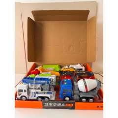 Đồ chơi xe công trình xe cứu hoả chạy trớn có đèn và âm thanh CT050 Peekaboo Toys