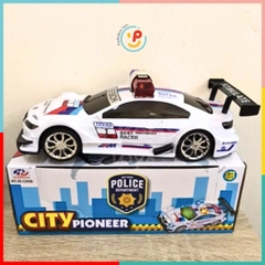 Đồ Chơi Xe cảnh sát có đèn và âm thanh City Pioneer 89-3389B - Peekapaw Toys