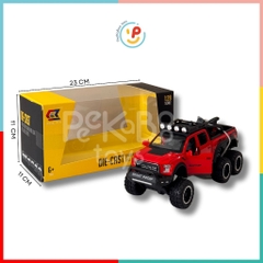Đồ chơi xe Ford chở mô tô 30cm chất liệu hợp kim có đèn và âm thanh CZ24 PeeKaPaw Toys