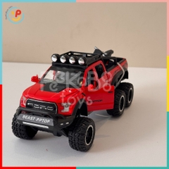 Đồ chơi xe Ford chở mô tô 30cm chất liệu hợp kim có đèn và âm thanh CZ24 PeeKaPaw Toys