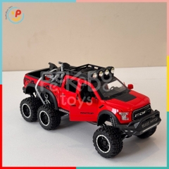 Đồ chơi xe Ford chở mô tô 30cm chất liệu hợp kim có đèn và âm thanh CZ24 PeeKaPaw Toys