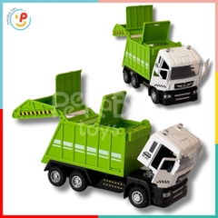 Đồ chơi xe công trình chạy trớn có âm thanh có thể mở cửa kéo đầu xe Peekapaw Toys