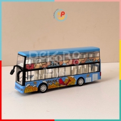 Đồ chơi xe buýt 2 tầng 1210 cửa mở được chạy trớn có pin có đèn và âm thanh PeeKaPaw