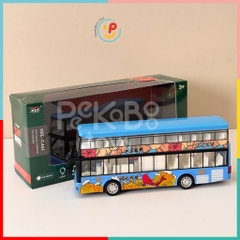 Đồ chơi xe buýt 2 tầng 1210 cửa mở được chạy trớn có pin có đèn và âm thanh PeeKaPaw