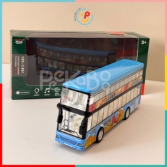 Đồ chơi xe buýt 2 tầng 1210 cửa mở được chạy trớn có pin có đèn và âm thanh PeeKaPaw
