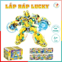 Trọn bộ 8 hộp Đồ Chơi Lắp Ráp các nhân vật Automotive Robot 48-52 mảnh Lucky 104