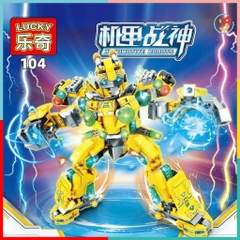 Trọn bộ 8 hộp Đồ Chơi Lắp Ráp các nhân vật Automotive Robot 48-52 mảnh Lucky 104