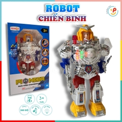 Đồ chơi Robot đổi mặt nạ Pioneer có đèn nhạc biết đi 0903 PeeKaPaw Toys