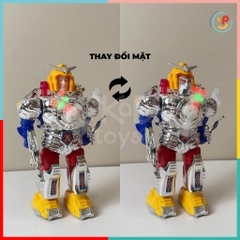 Đồ chơi Robot đổi mặt nạ Pioneer có đèn nhạc biết đi 0903 PeeKaPaw Toys