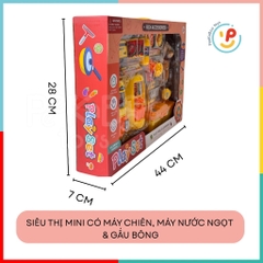 Đồ Chơi Mô Phỏng Siêu Thị Thức Ăn Nhanh 626-139 Máy Chiên, Máy Nước Ngọt PeeKaPaw Toys