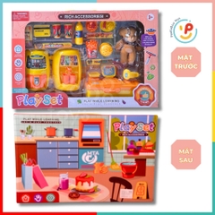 Đồ Chơi Mô Phỏng Siêu Thị Thức Ăn Nhanh 626-139 Máy Chiên, Máy Nước Ngọt PeeKaPaw Toys