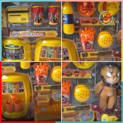 Đồ Chơi Mô Phỏng Siêu Thị Thức Ăn Nhanh 626-139 Máy Chiên, Máy Nước Ngọt PeeKaPaw Toys