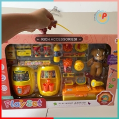 Đồ Chơi Mô Phỏng Siêu Thị Thức Ăn Nhanh 626-139 Máy Chiên, Máy Nước Ngọt PeeKaPaw Toys