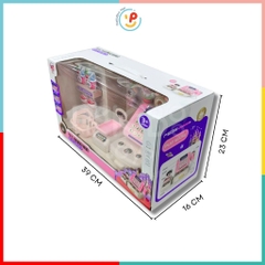 Đồ Chơi Máy Tính Siêu Thị Mini Màu Hồng Có Đèn Nhạc, Giỏ Mua Sắm & Phụ Kiện 222-161 PeeKaPaw Toys