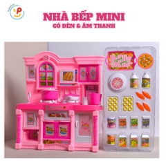 Đồ Chơi Nấu Ăn Kệ Bếp Màu Hồng Có Đèn Nhạc Mã 818-2 PeeKaPaw Toys