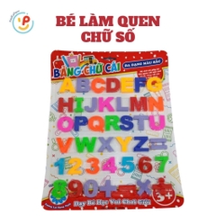 Vỉ chữ số cho bé học đánh vần và ráp chữ BL27 hàng Việt Nam