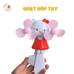 Quạt bóp tay 2 cánh hình thú dễ thương minion người nhện Doremon PeeKaPaw Toys