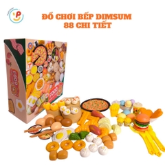 Đồ chơi nấu ăn 88 chi tiết DIMSUM gà rán nồi hấp bánh bao Peekabootoys