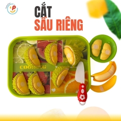 Đồ chơi cắt sầu riêng nguyên trái, đồ chơi cắt trái cây cho bé PeeKaPaw Toys