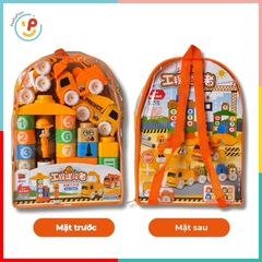 Đồ Chơi Xếp Hình Khối Sáng Tạo Chủ Đề Cảnh Sát Giao Thông - Công Trường T600 PeeKaPaw