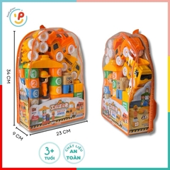 Đồ Chơi Xếp Hình Khối Sáng Tạo Chủ Đề Cảnh Sát Giao Thông - Công Trường T600 PeeKaPaw