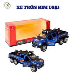 Đồ chơi mô hình xe Jeep Red Bull chở xe mô tô 23cm chất liệu hợp kim cao cấp có pin có đèn và âm thanh PeeKaPaw