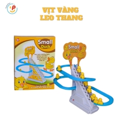 Đồ chơi cầu trượt vịt vàng leo thang 3 tầng có đèn có nhạc 2021 PeeKaPaw