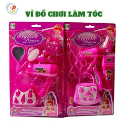 Vỉ dụng cụ làm tóc làm đẹp màu hồng phụ kiện cho công chúa 2393 PeeKaPaw Toys