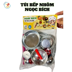 Đồ chơi nhà bếp bằng NHÔM dùng nến Túi cỡ Nhỏ hàng Việt Nam