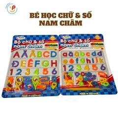 Vỉ bảng chữ số cho bé học đánh vần và ráp chữ có nam châm PeeKaPaw