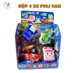 Hộp 4 xe Poli Robo Car chạy trớn 868-23 PeeKaPaw Toys
