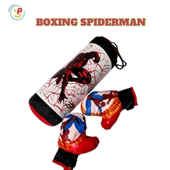 Bao tập đấm bốc Boxing Muay Thai cho trẻ em hình Người Nhện size lớn 50 cm PeeKaPaw Toys