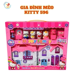 Đồ chơi mô hình gia đình mèo Kitty 596 đồ chơi trẻ em PeekaPaw Toys