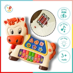 Đàn piano hình ngựa có âm thanh vui nhộn và nút chơi nhạc thông minh 5577 PeeKaPaw Toys