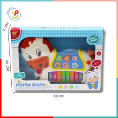 Đàn piano hình ngựa có âm thanh vui nhộn và nút chơi nhạc thông minh 5577 PeeKaPaw Toys