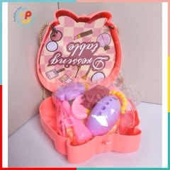 Vali đồ chơi có quai xách phụ kiện làm đẹp làm tóc cho công chúa búp bê 204 PeeKaPaw Toys