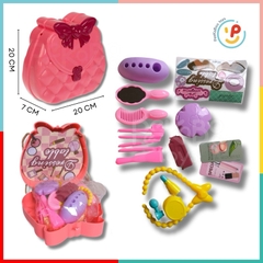Vali đồ chơi có quai xách phụ kiện làm đẹp làm tóc cho công chúa búp bê 204 PeeKaPaw Toys