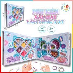 Hộp đồ chơi phụ kiện xâu hạt làm vòng tay dây chuyền cho bé 556 PeeKaPaw