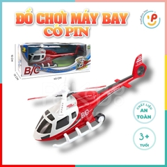 Hộp đồ chơi máy bay trực thăng chạy pin kích thước 40 cm chất liệu cao cấp có nhạc và đèn 188 PeeKaPaw Toys