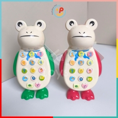 Đồ chơi điện thoại cho bé bấm nhạc có dây đeo cổ và pin sẵn peekaboo toys