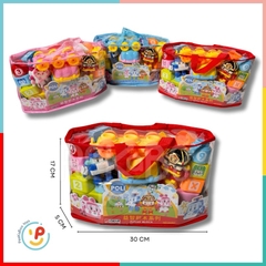 Túi ráp xếp hình robot biến hình xe RoboCar Poli 3620 đồ chơi trẻ em Peekaboo Toys