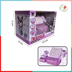 Đồ Chơi Siêu Thị Máy Tính Kuromi Màu Tím Cho Bé Có Âm Thanh 1111-179 Peekapaw Toys