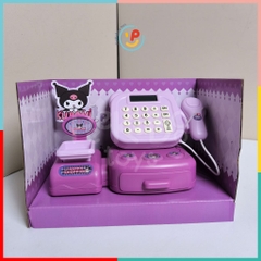 Đồ Chơi Siêu Thị Máy Tính Kuromi Màu Tím Cho Bé Có Âm Thanh 1111-179 Peekapaw Toys